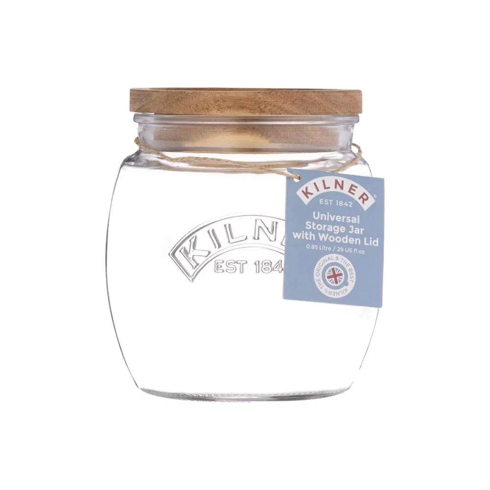 KILNER Jar with Wooden Lid 28.7 OZ