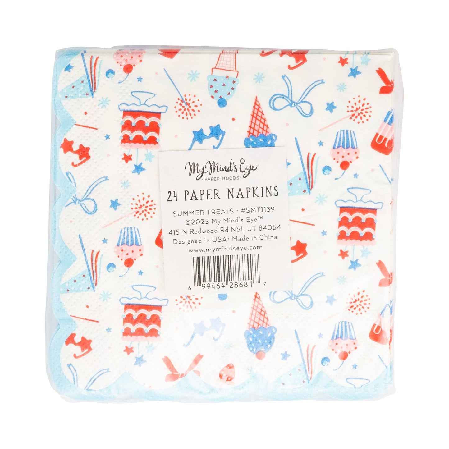 Summertime Pattern Cocktail Napkin