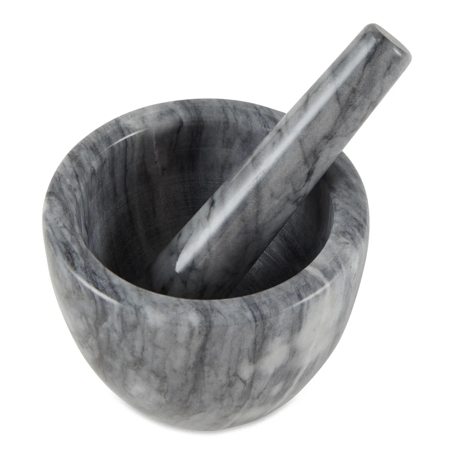 Gray Marble Mortar & Pestle