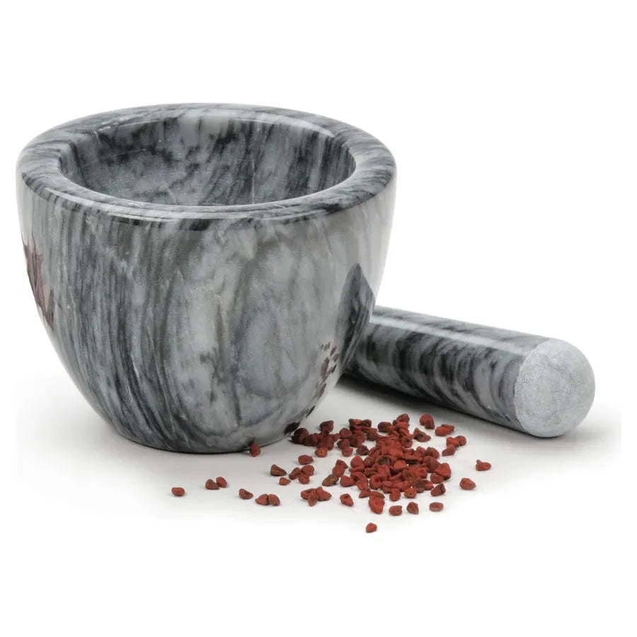 Gray Marble Mortar & Pestle
