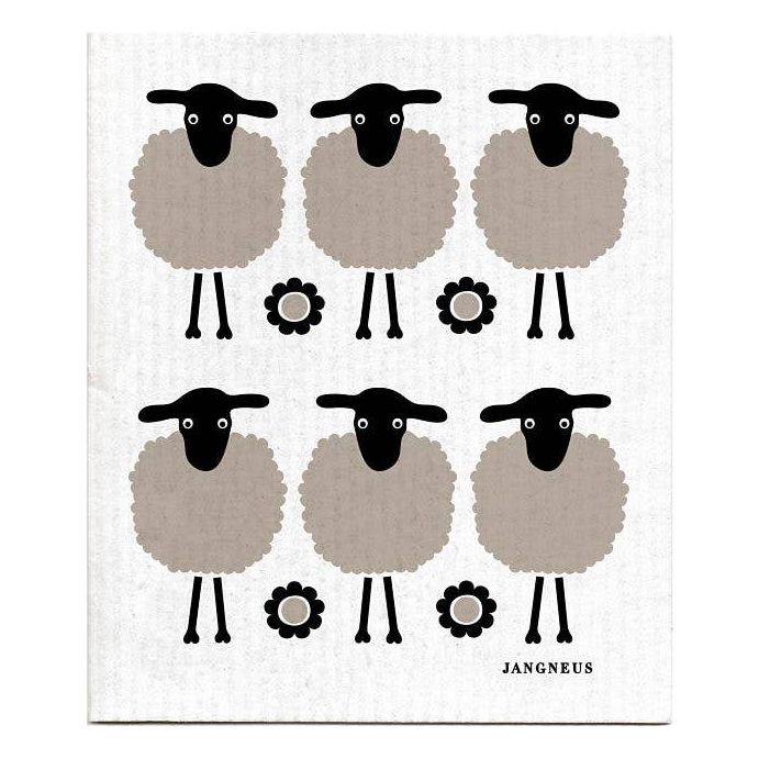 Swedish Dishcloth - Mini Sheep - Black