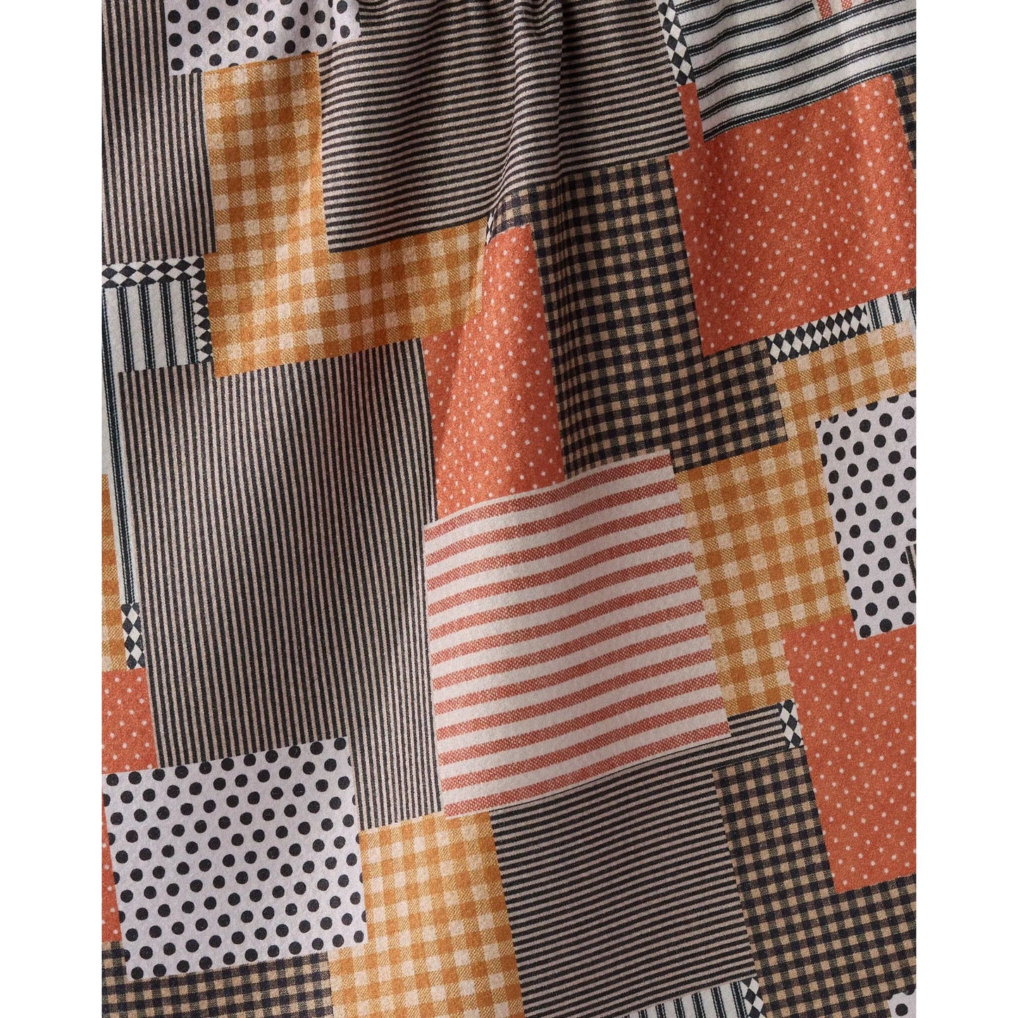 Patch and Pumpkin Geometry Tea Towel