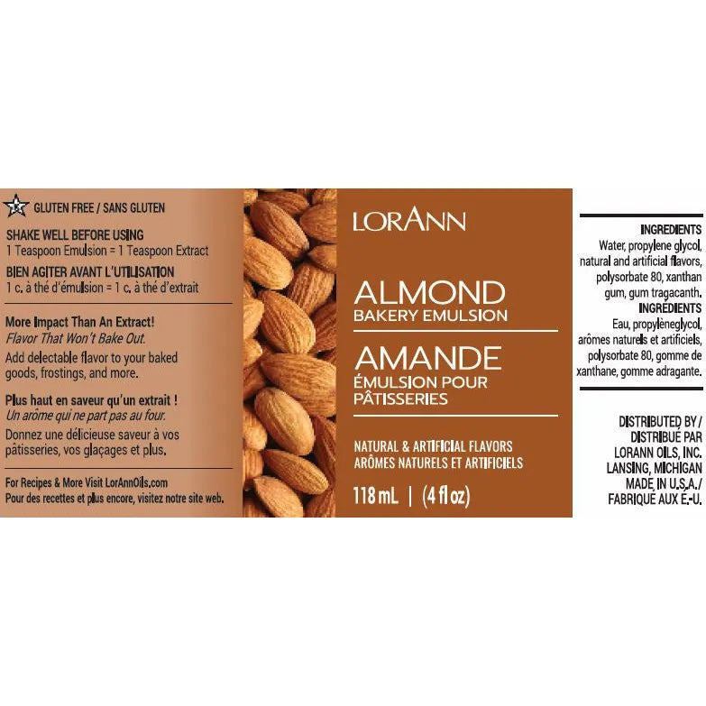 LorAnn Almond Bakery Emulsion 4 fl oz.