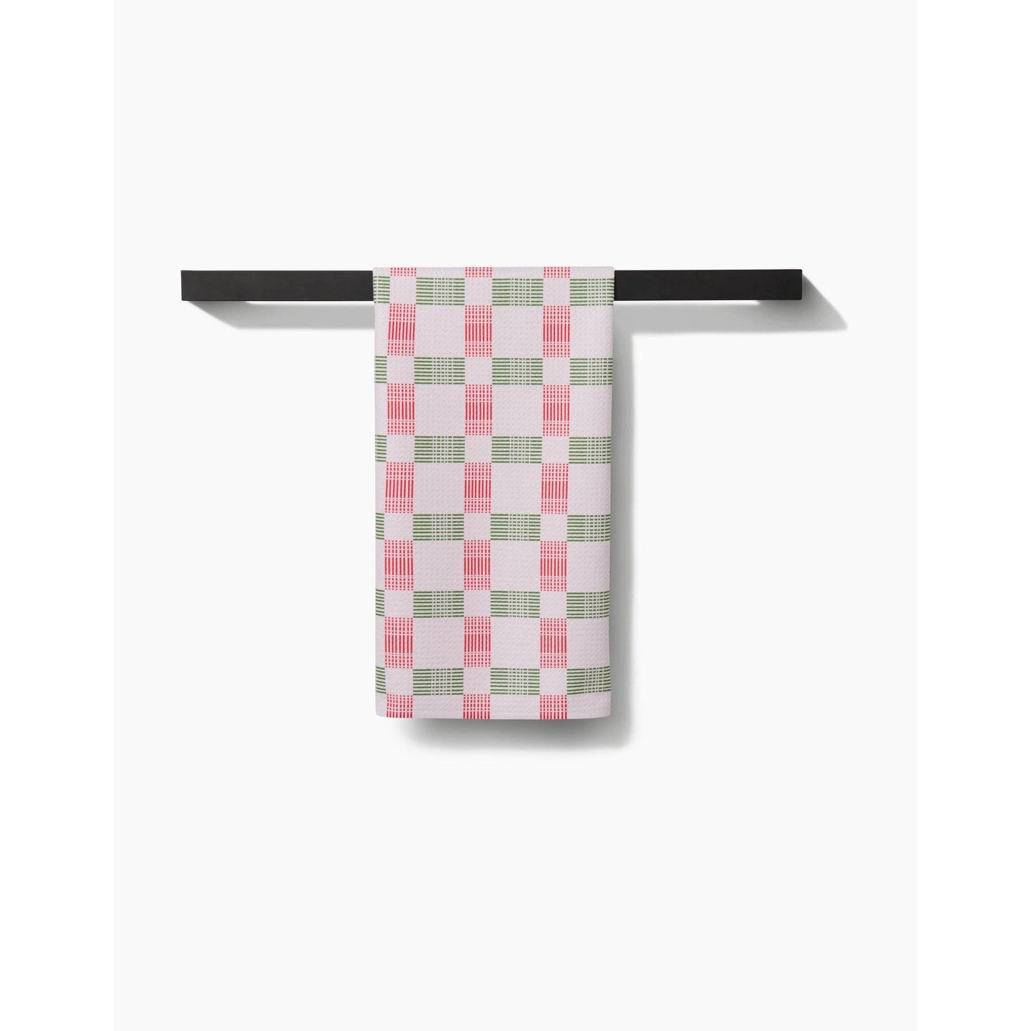 Be Merry Plaid Geometry Tea Towel