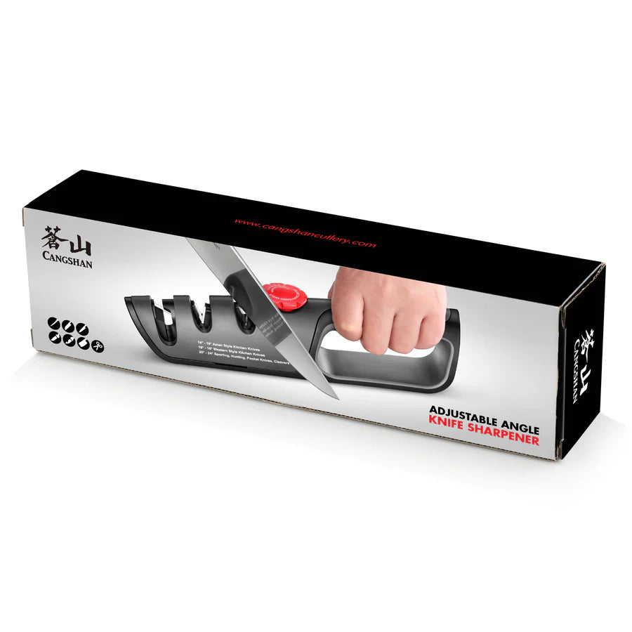 Cangshan 3 Stage Adjustable Knife Sharpener + Scissor Sharpener