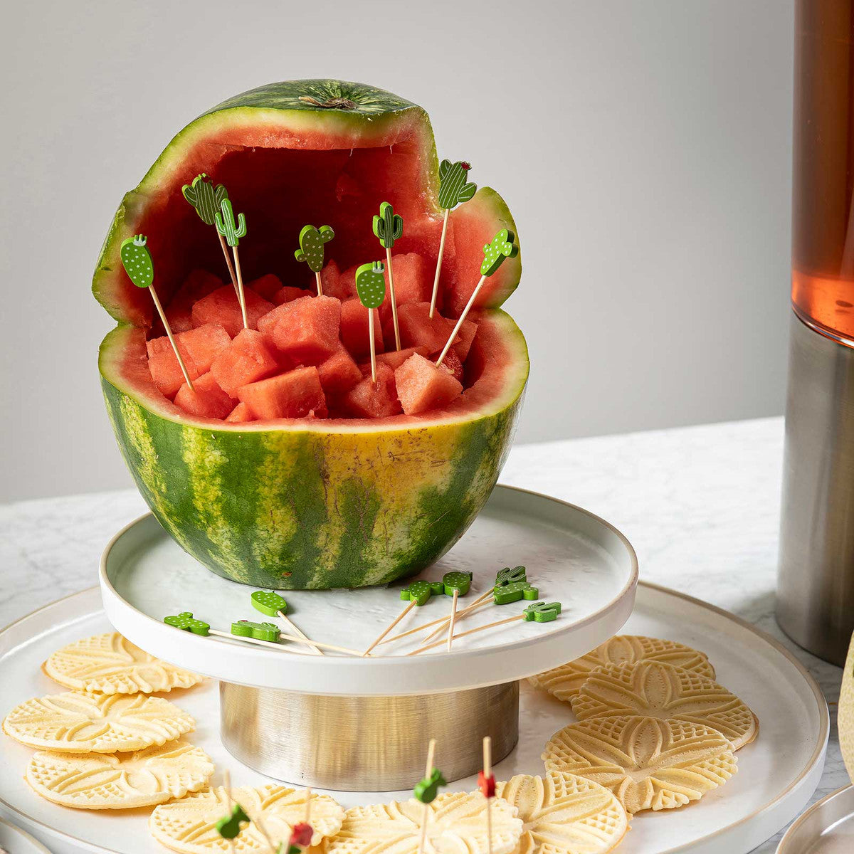 Decorative Cactus Charcuterie Appetizer Picks, Pack of 100