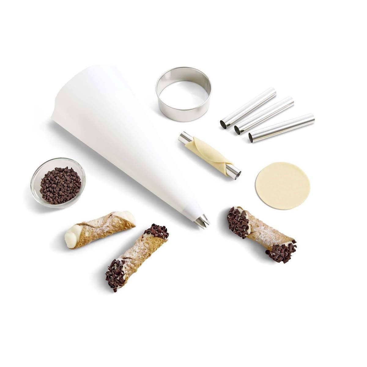 Fante's Cannoli Maker Kit, 7-Piece Set