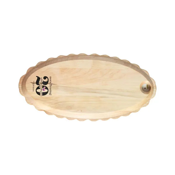 Nora Fleming Maple Scalloped Anniversary Tray