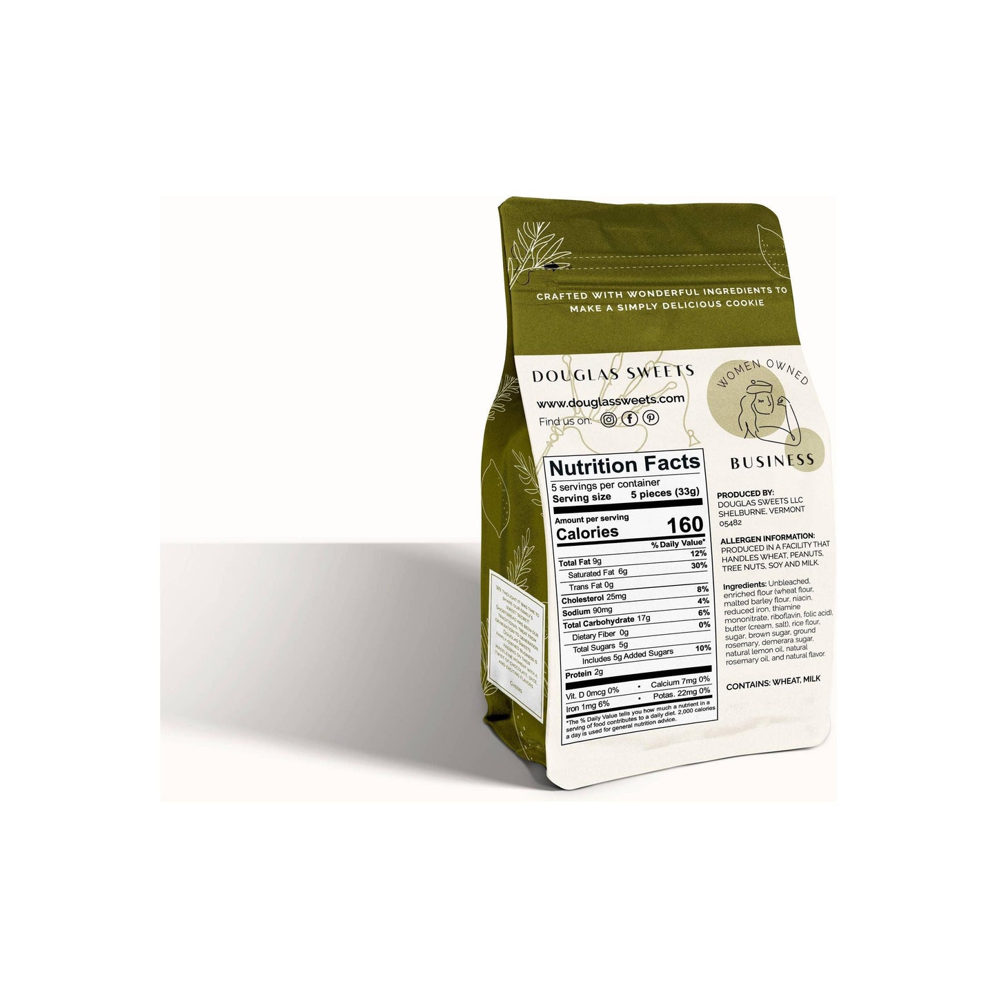 Lemon Rosemary Savory Cookies