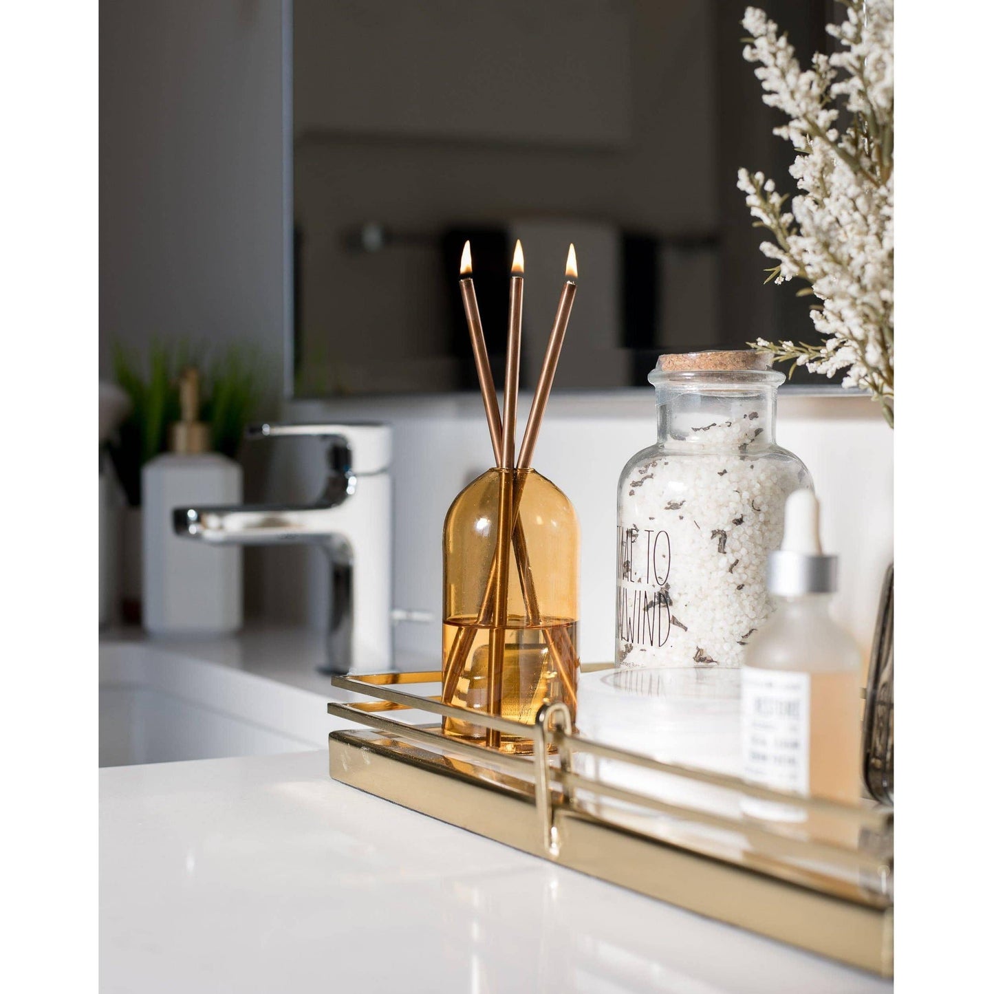 Golden Hour Vase Candle Holder