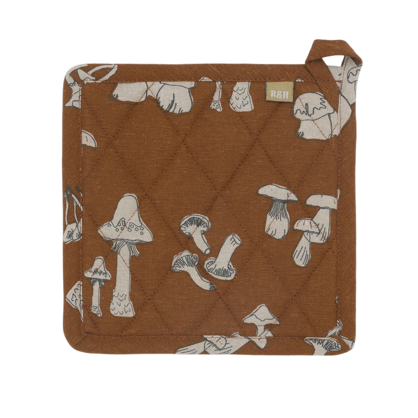 Pot Holder Trivets - Mushroom - Rust