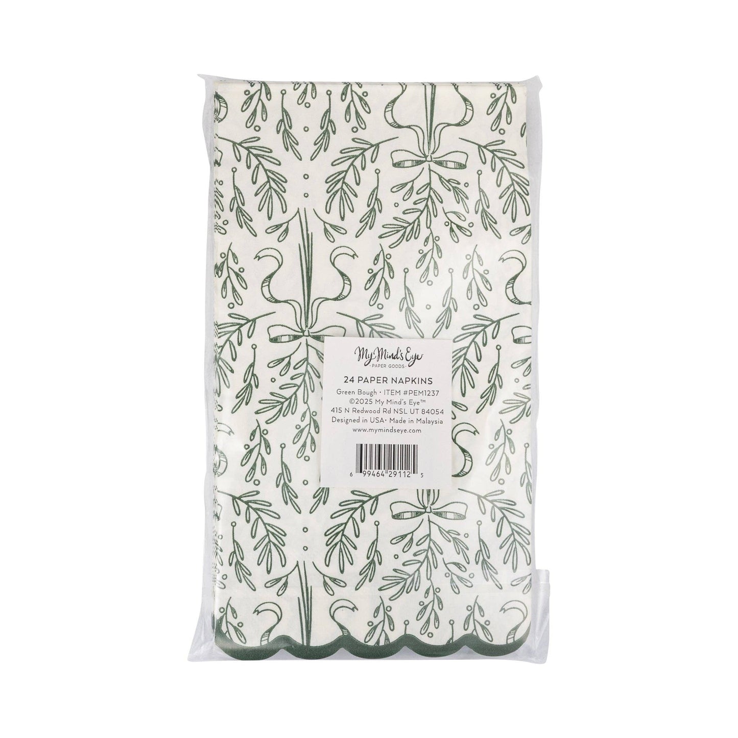 Green Bough Pattern Dinner Napkin