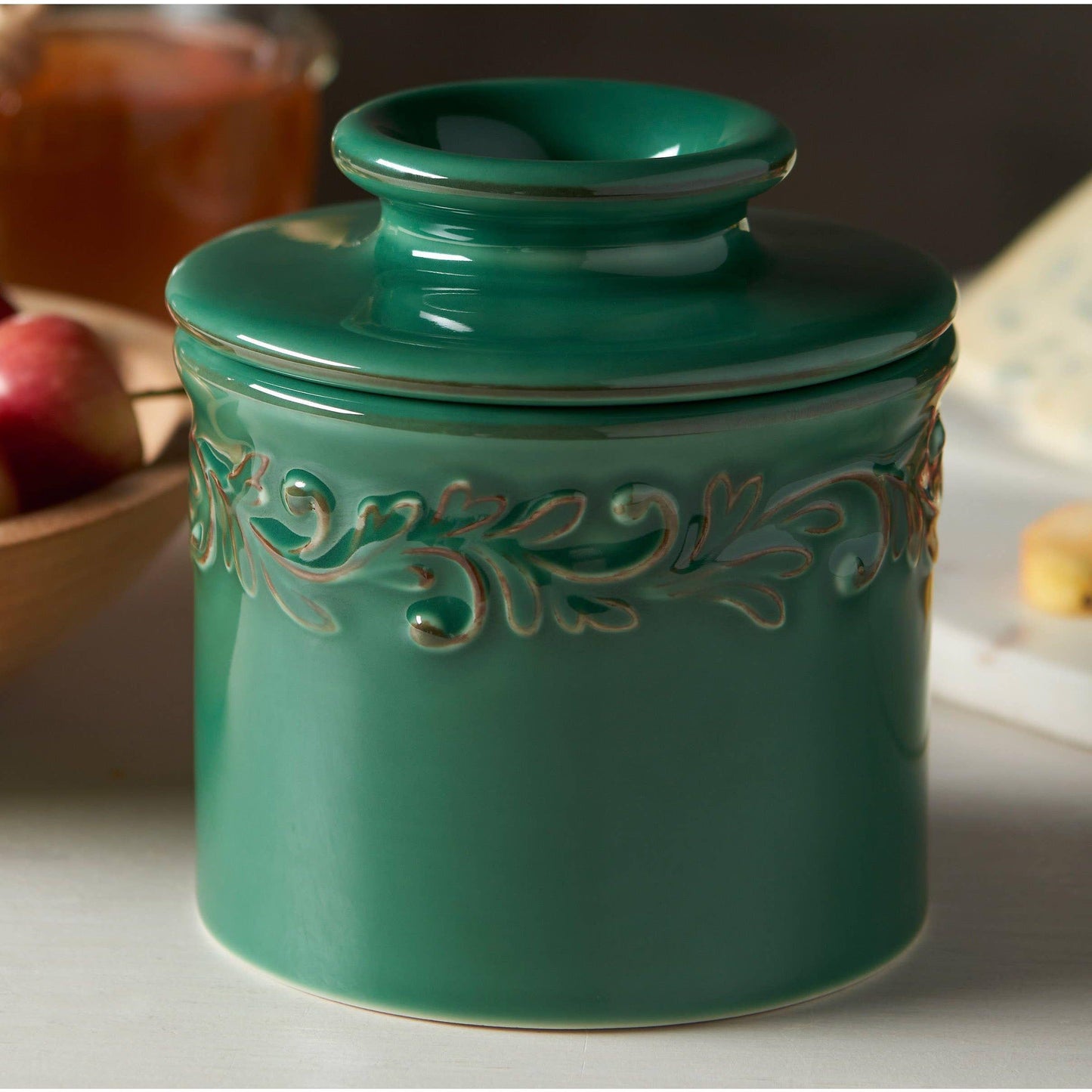 The Original Butter Bell® Crock - Antique Emerald