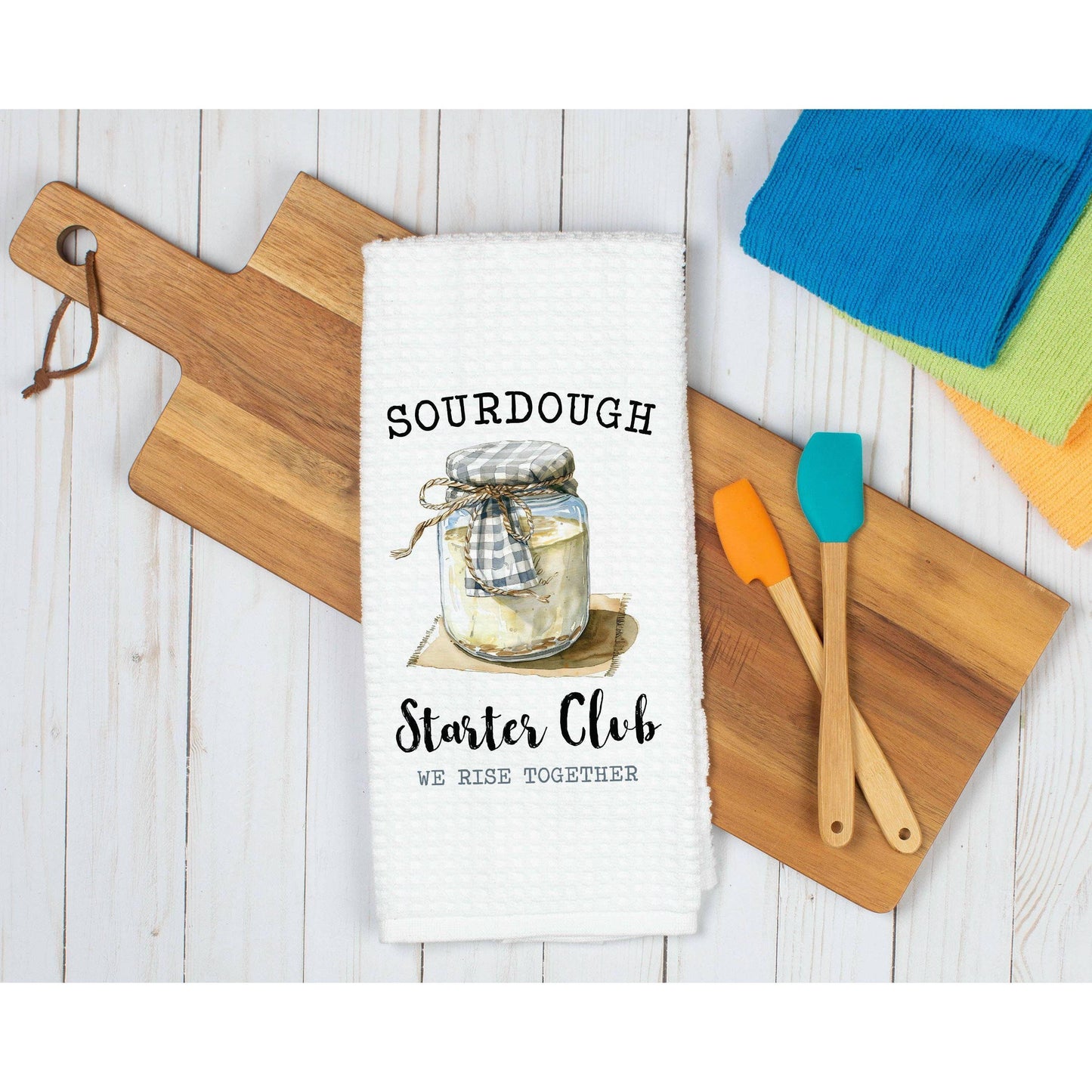Sourdough Starter Club Funny Kitchen Dish Towel
