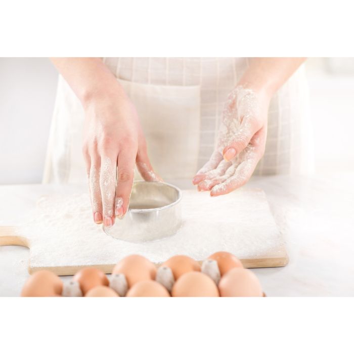 Mrs. Anderson's Baking Round Cutters with Reusable Storage Container, Set of 10