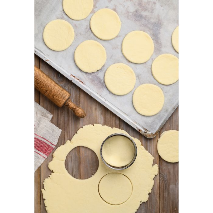 Mrs. Anderson's Baking Round Cutters with Reusable Storage Container, Set of 10