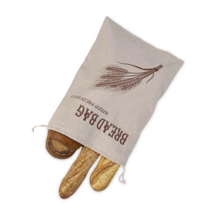 Reusable Linen Bread Bags, Set of 2