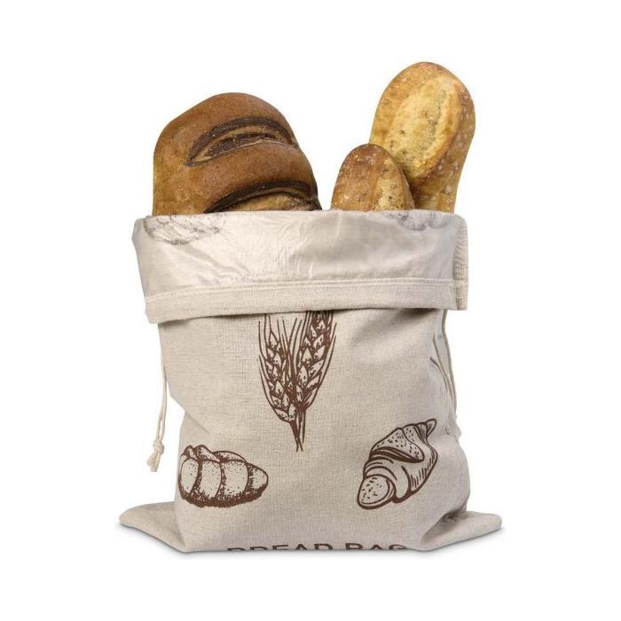 Reusable Linen Bread Bags, Set of 2