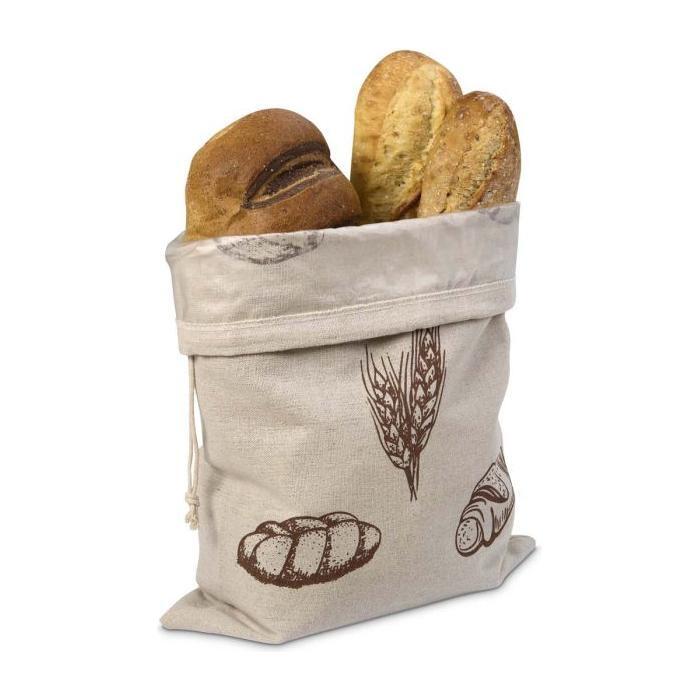 Reusable Linen Bread Bags, Set of 2