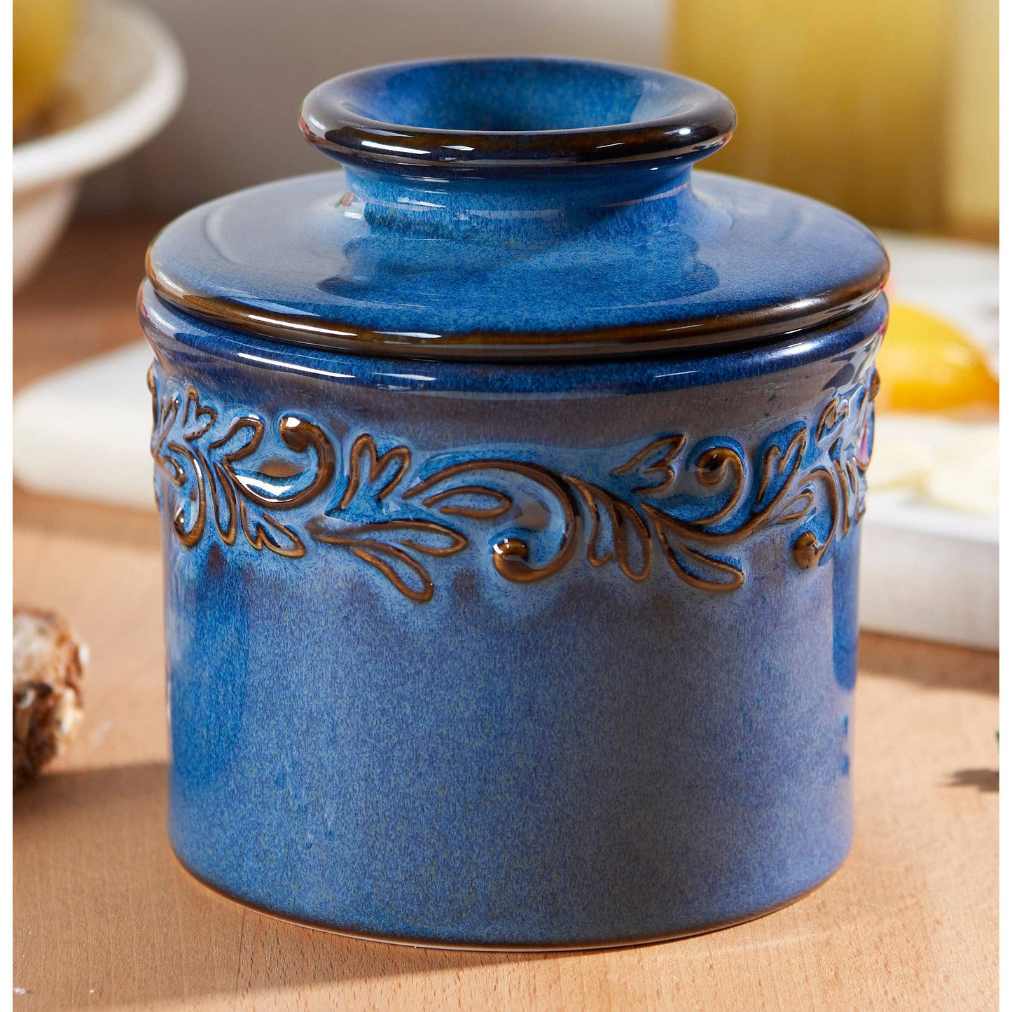 The Original Butter Bell® Crock - Antique Denim Blue