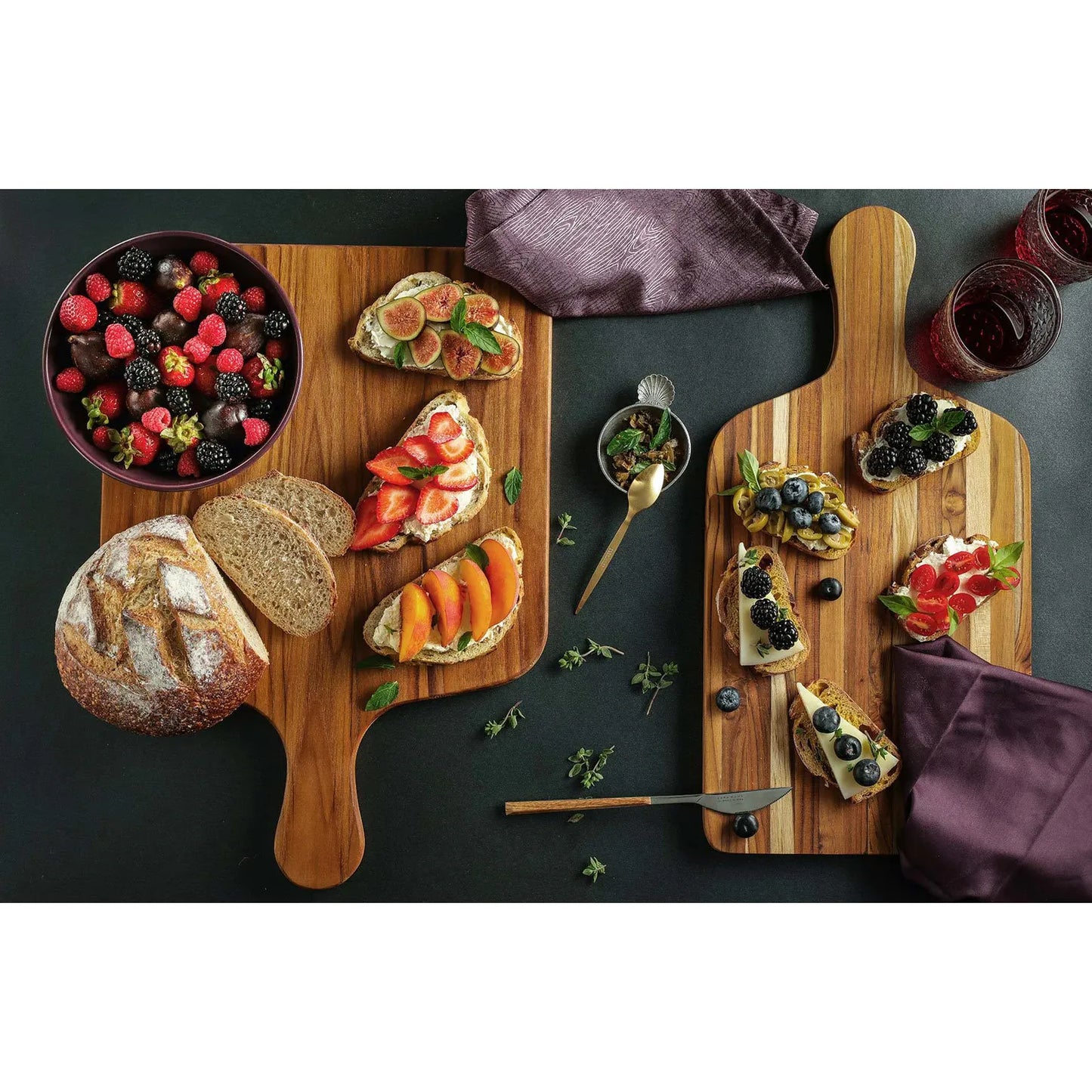 Teak Medium Marine Paddle Cutting & Serving Board