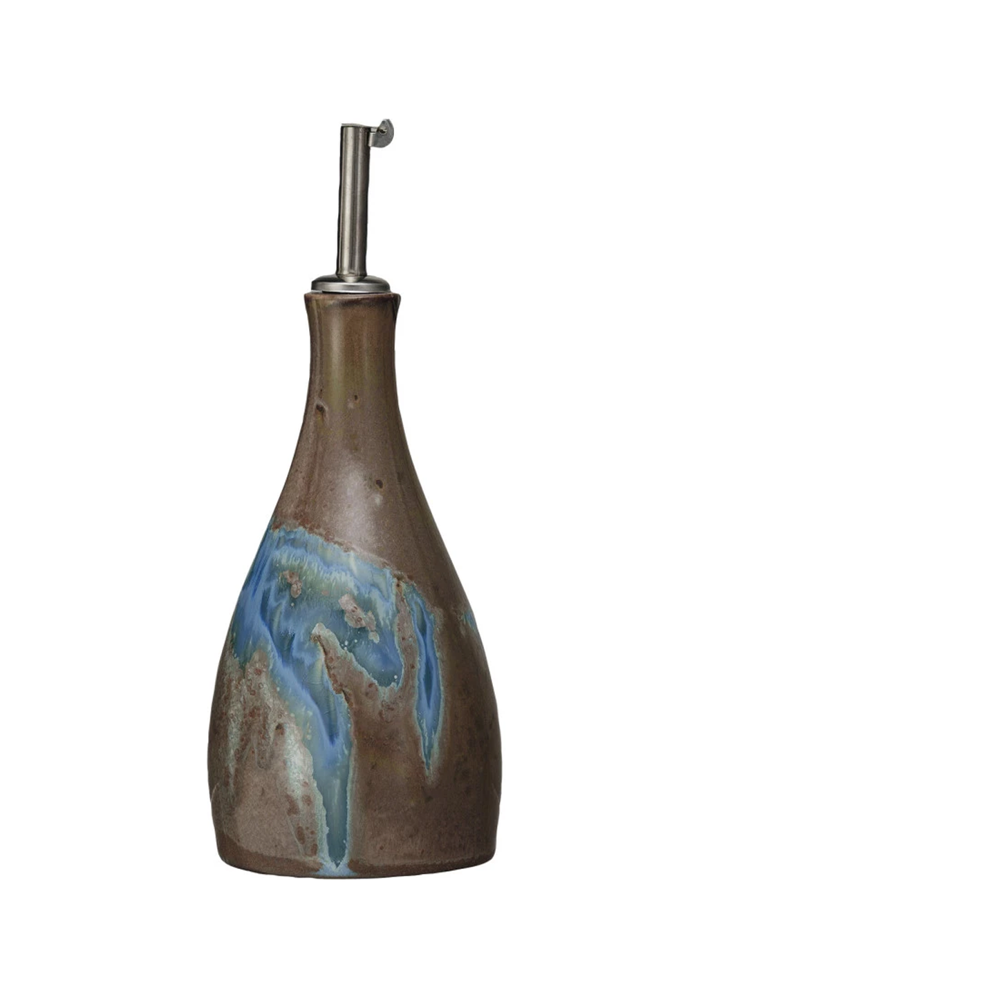 Reactive Glaze Stoneware Oil Cruet