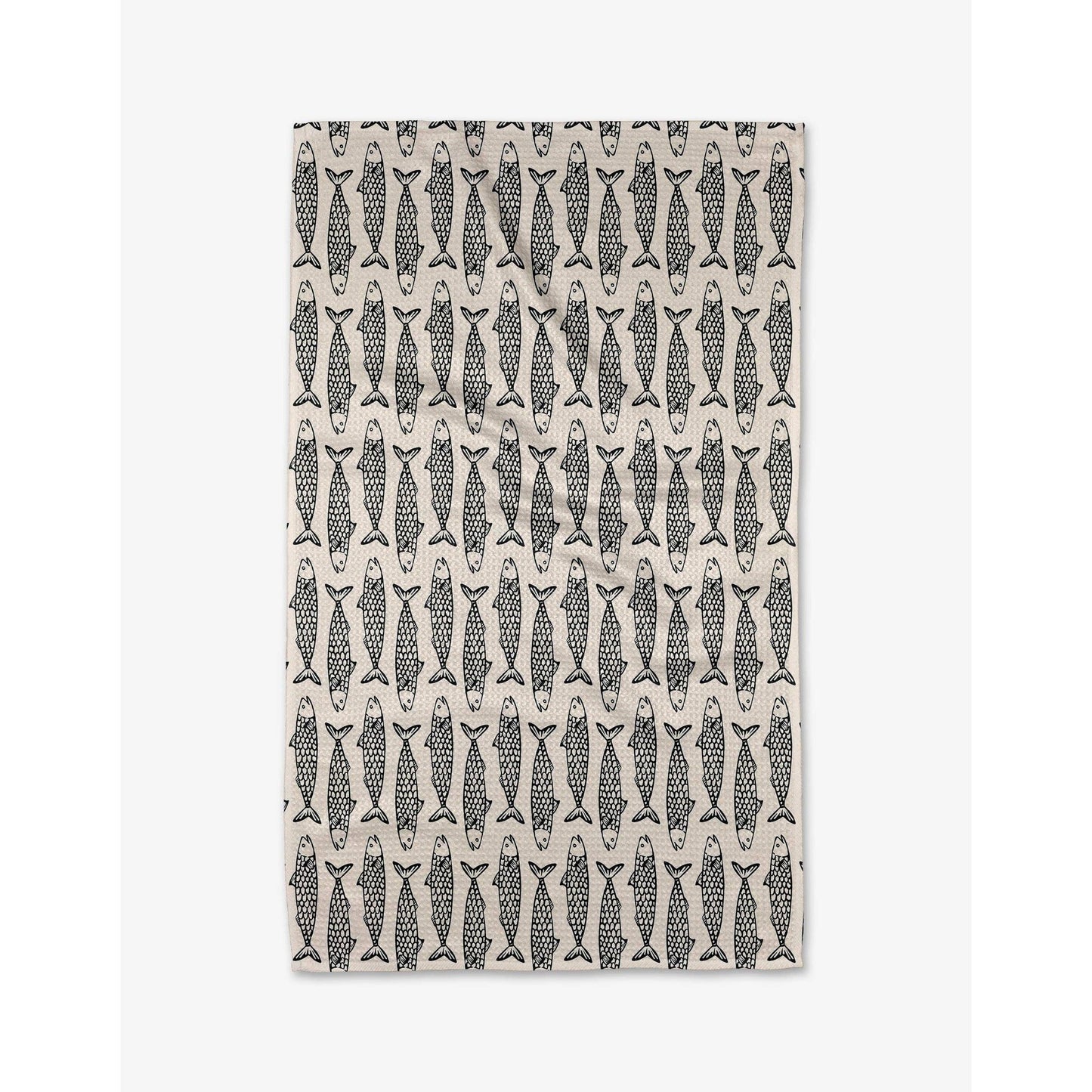 Fish Friends Geometry Tea Towel