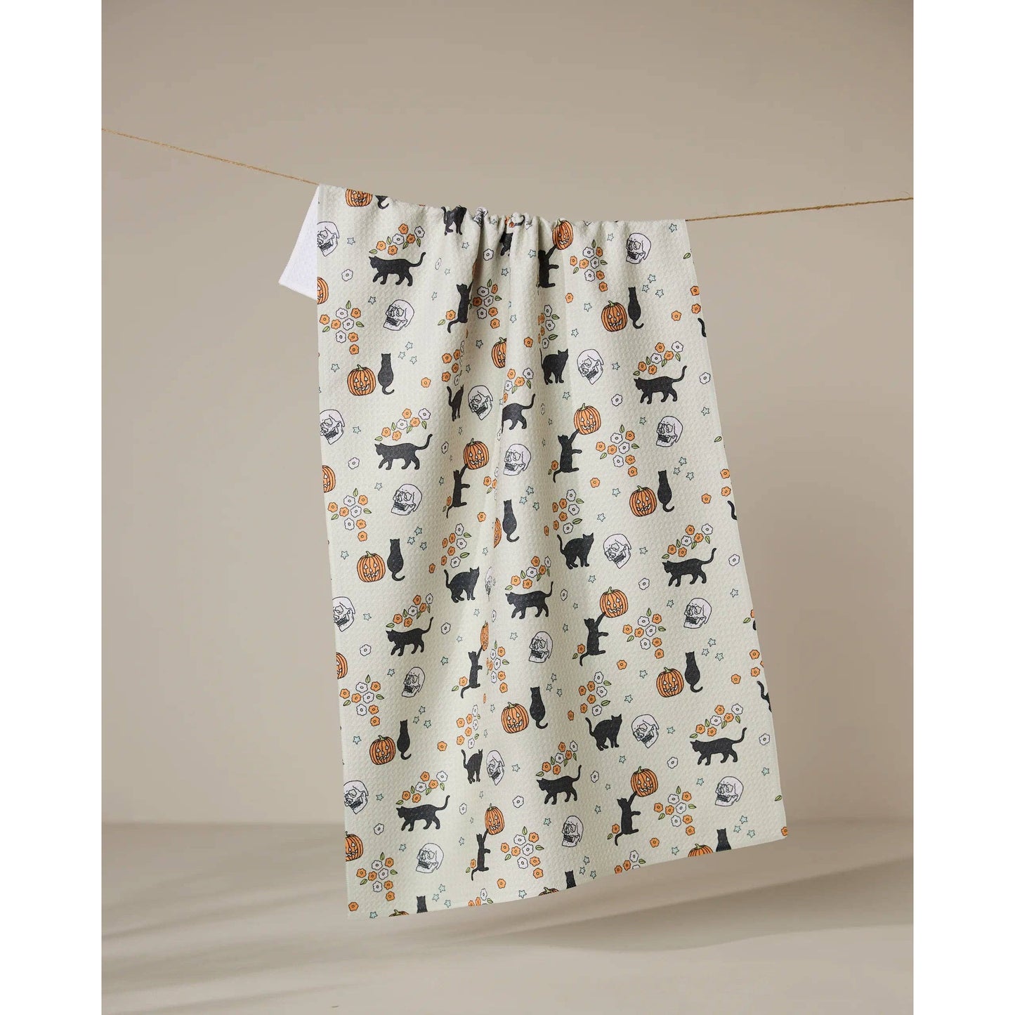 Spooky Parade Geometry Tea Towel