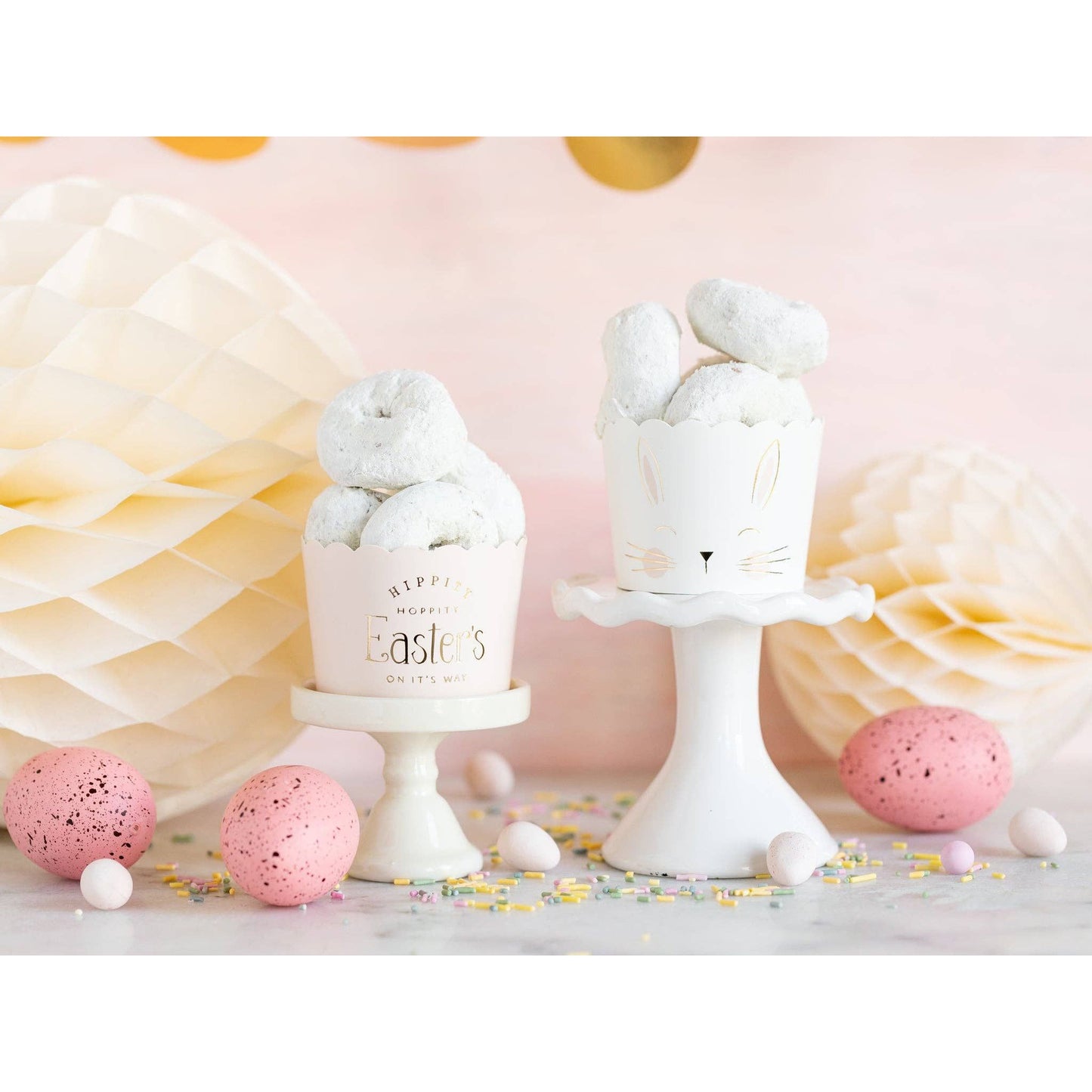 Gold Foiled Easter's On It's Way 5 oz Food Cups (50 pcs)