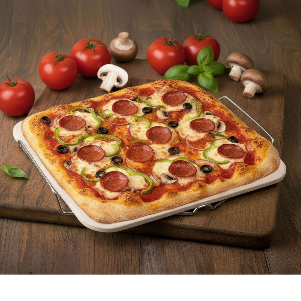 Fante's Rectangular Pizza And Bread Baking Stone