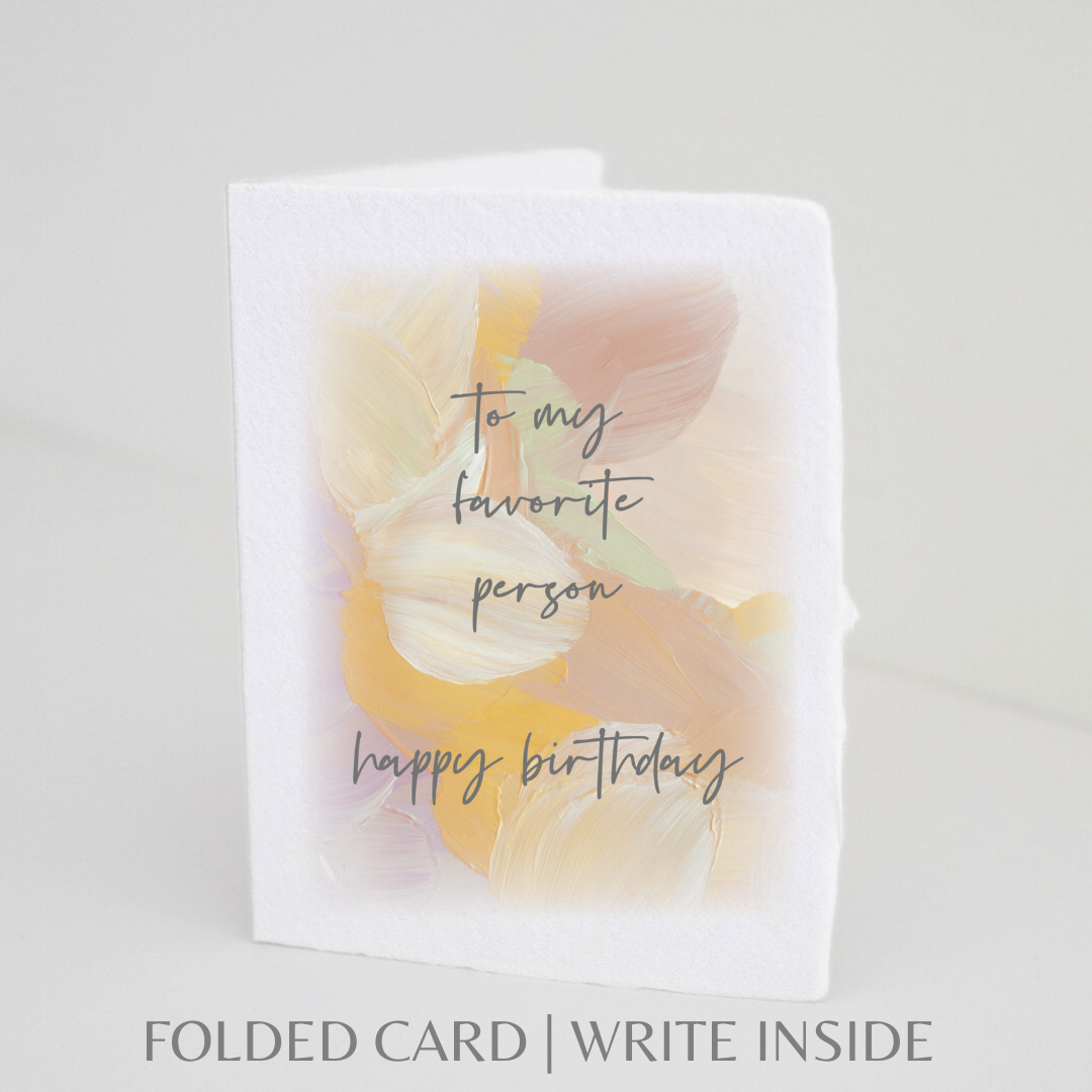 Favorite Person Happy Birthday | Greeting Card