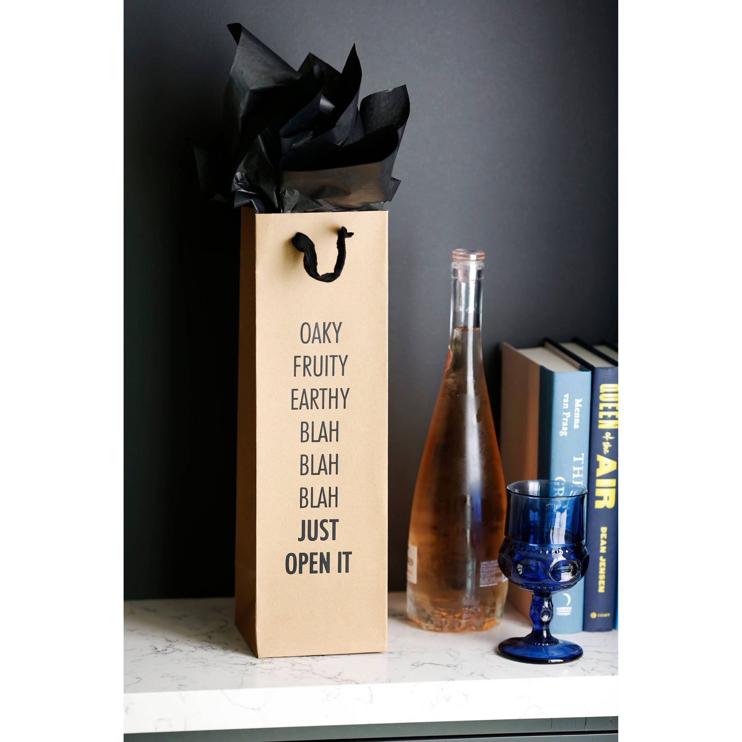 Blah Blah Blah Wine Bag