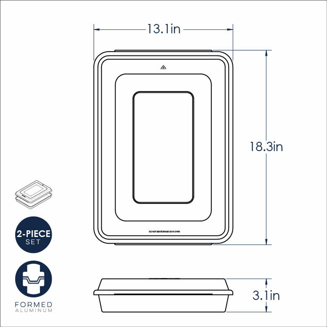 Naturals® High Sided Sheetcake Pan with Lid