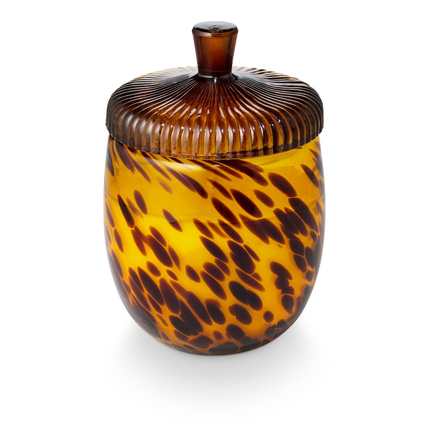 Woodfire Glass Acorn Candle
