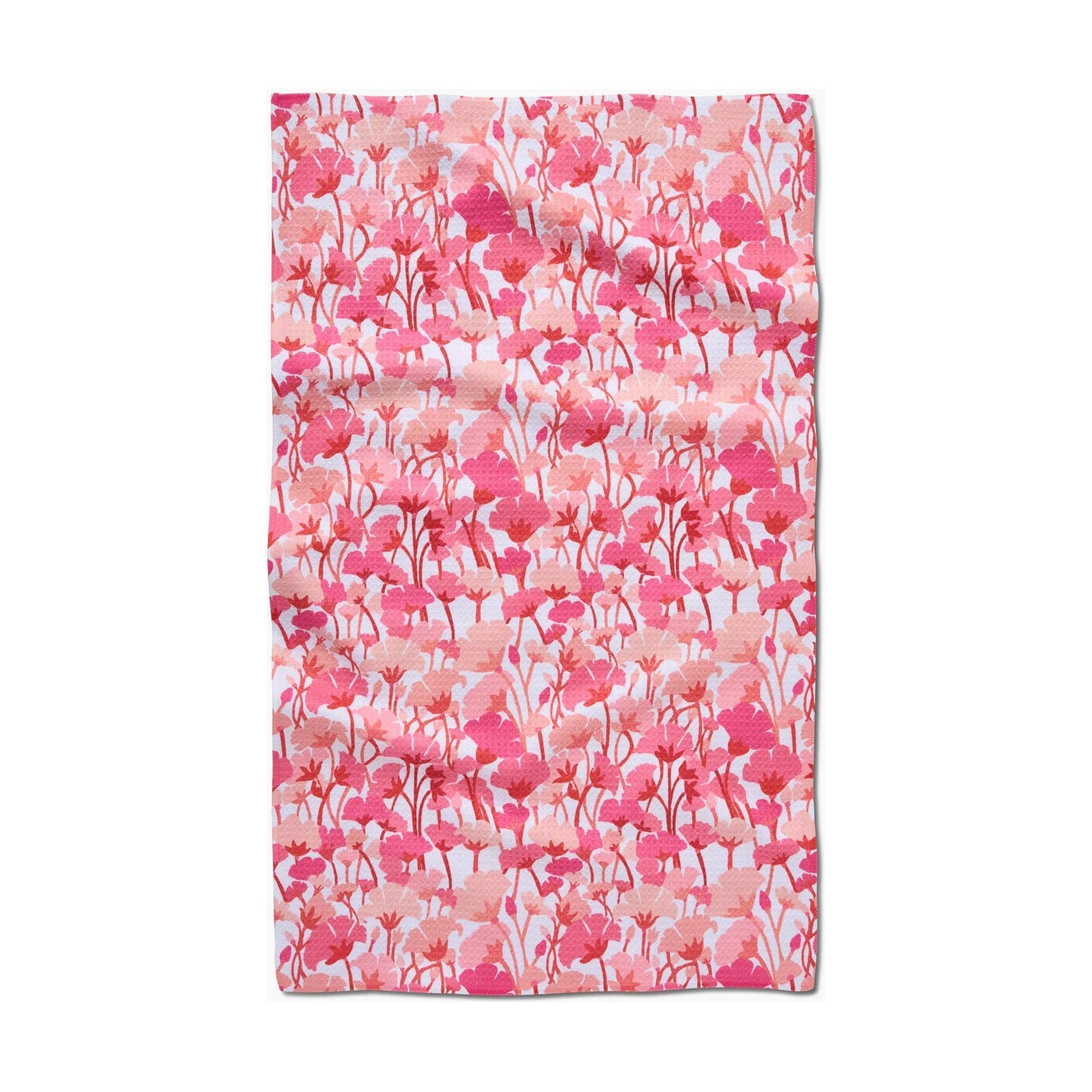 Pink Florals Tea Towel