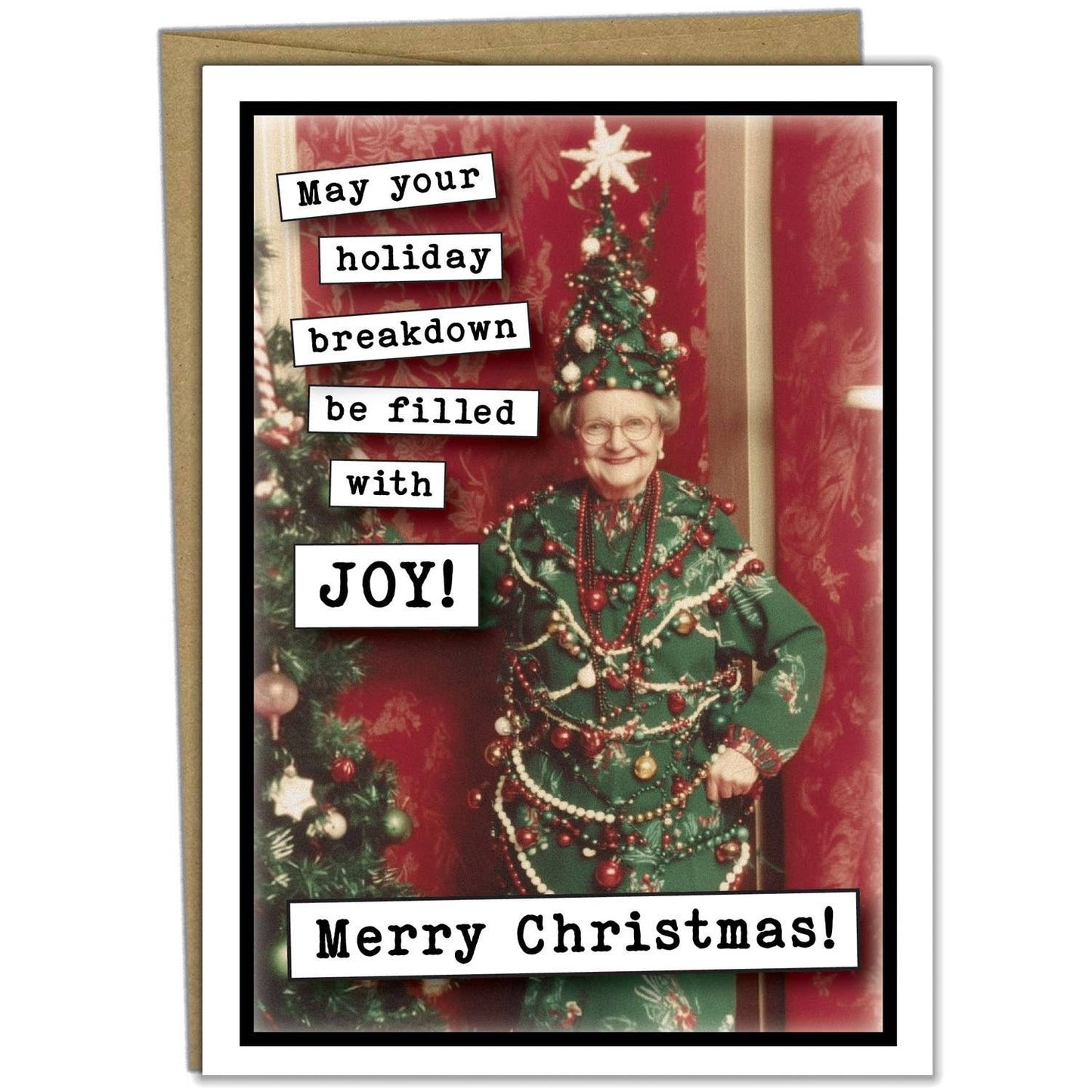May Your Holiday Breakdown Be Filled With Joy! Christmas Greeting Card