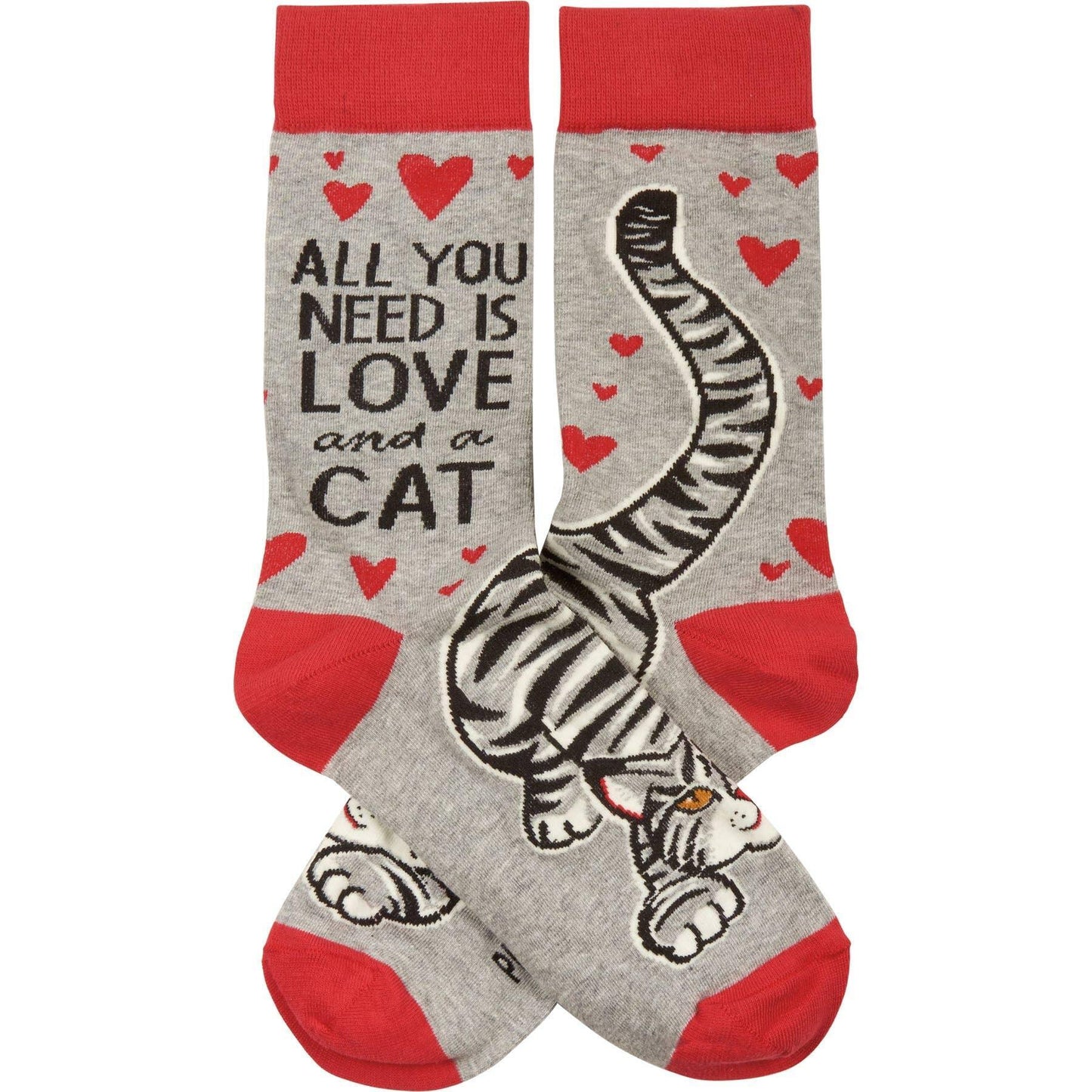 Love And A Cat Socks