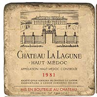 French Wine Tumbled Marble Coaster