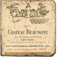 French Wine Tumbled Marble Coaster