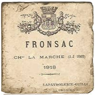 French Wine Tumbled Marble Coaster