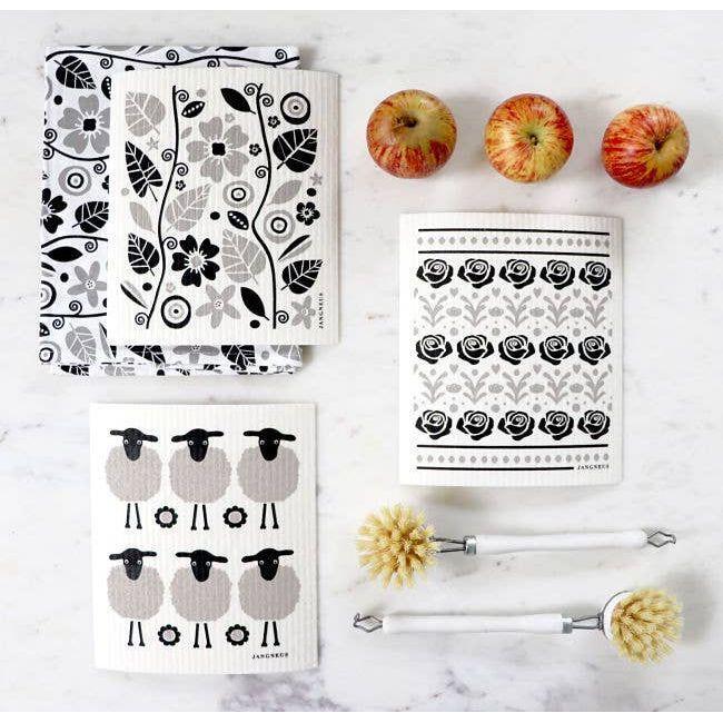 Swedish Dishcloth - Mini Sheep - Black