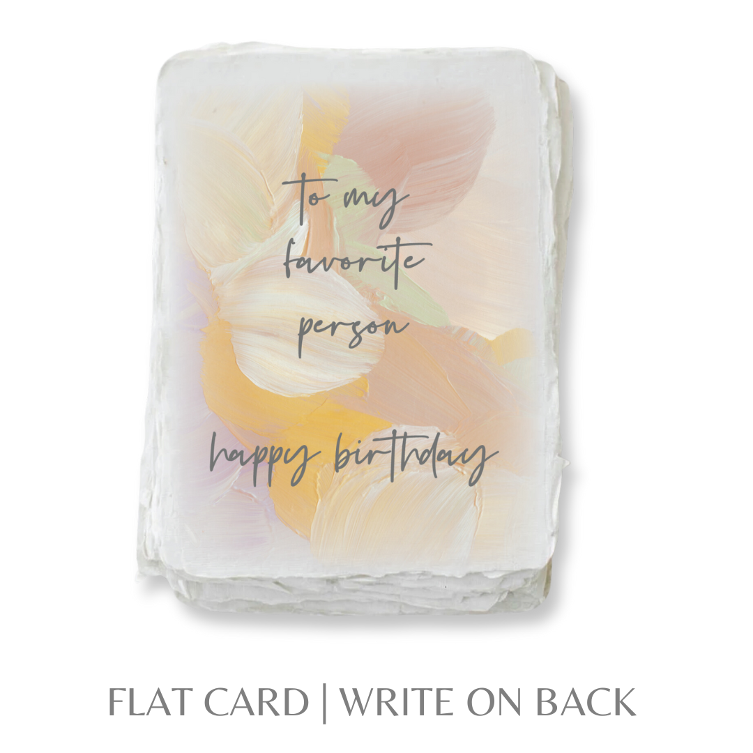 Favorite Person Happy Birthday | Greeting Card