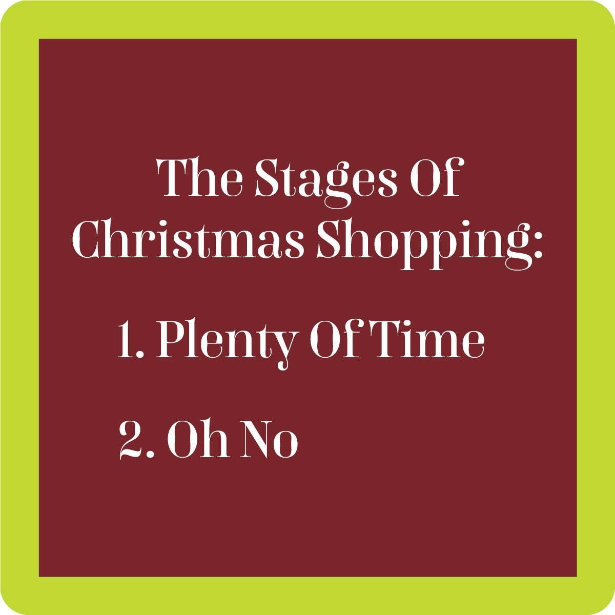 Christmas Oh No Coaster | Funny Party Gift | Home Bar Decor