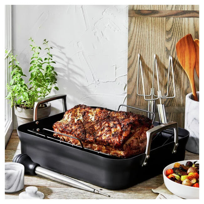Zwilling Aluminum Hard Anodized Roaster Pan Nonstick, 16 X 14"