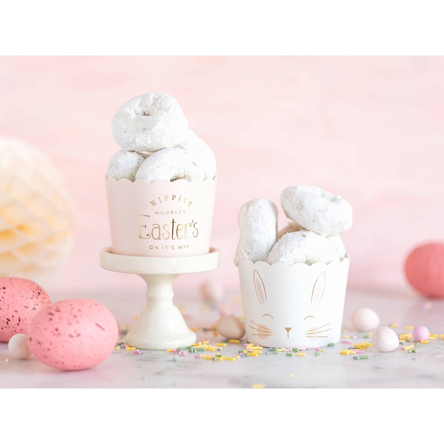 Gold Foiled Easter's On It's Way 5 oz Food Cups (50 pcs)