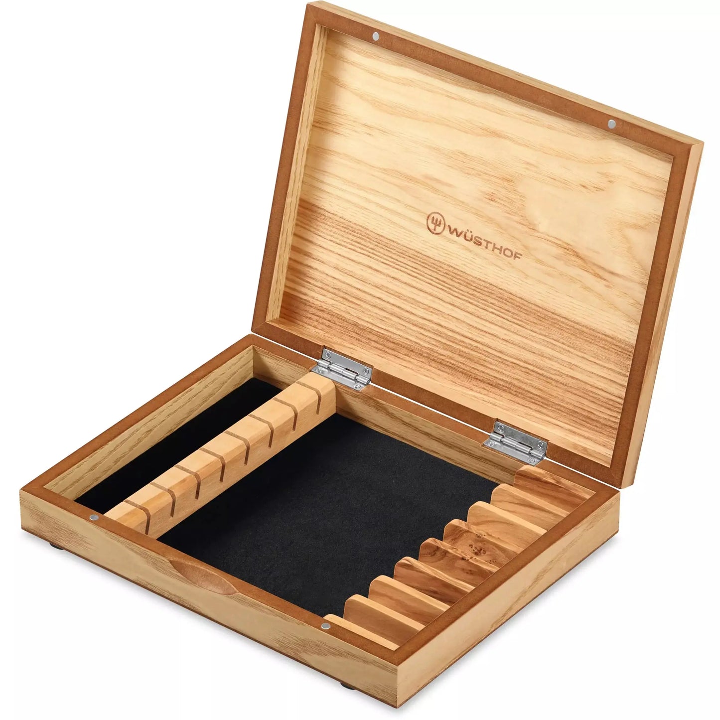 8-Piece Stainless Mignon Steak Knife Set in Olivewood Chest WUSTHOF