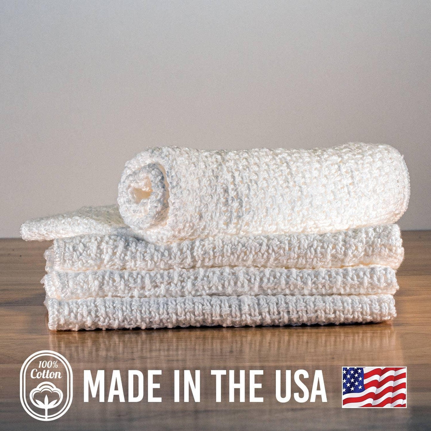 Cotton Dishcloths - Set of 4