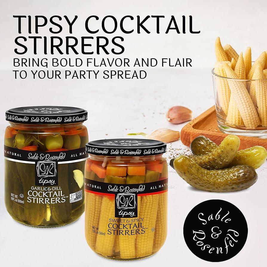 Tipsy Cocktail Stirrers - Sweet + Spicy