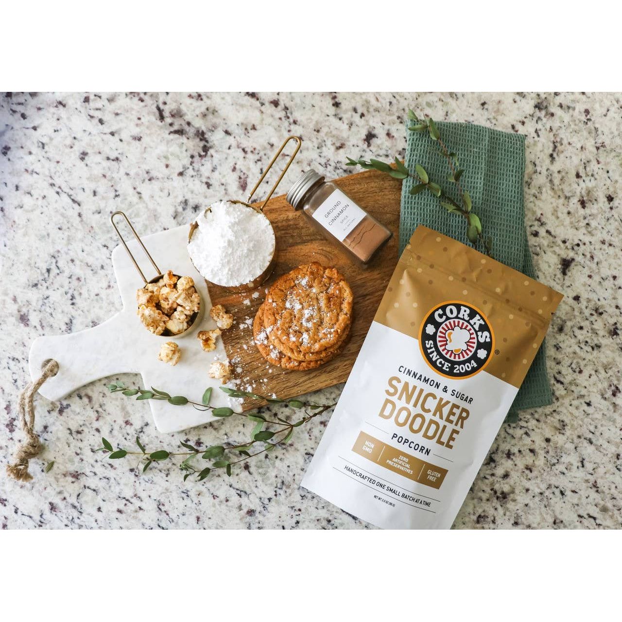 Cinnamon and Sugar Snickerdoodle Popcorn - 3.0oz