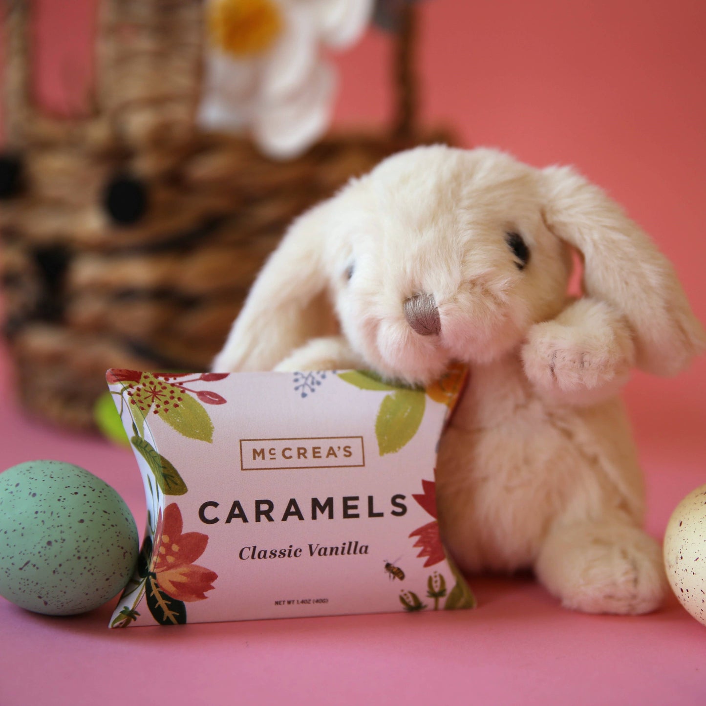 McCrea's Classic Vanilla Caramels - Spring Flowers Packaging